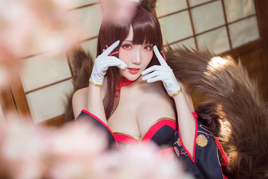 瓜希酱 – 赤城 Cosplay-第1张