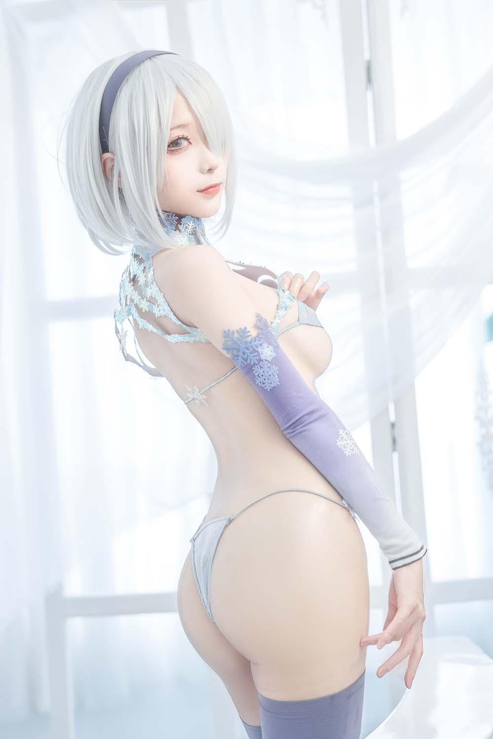 蠢沫沫 – 2B冰雪 Cosplay-第2张