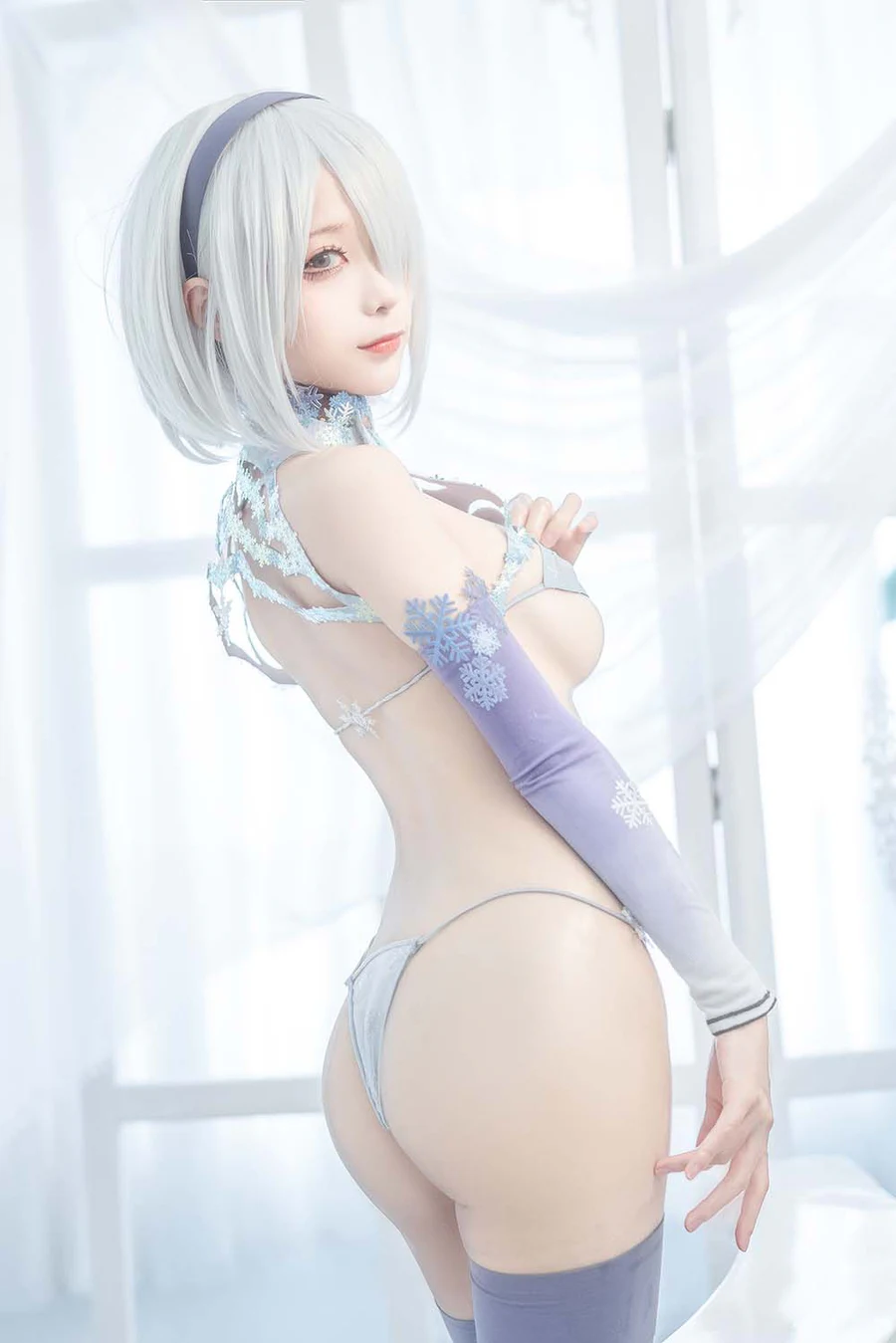 蠢沫沫 – 2B冰雪 Cosplay-第2张