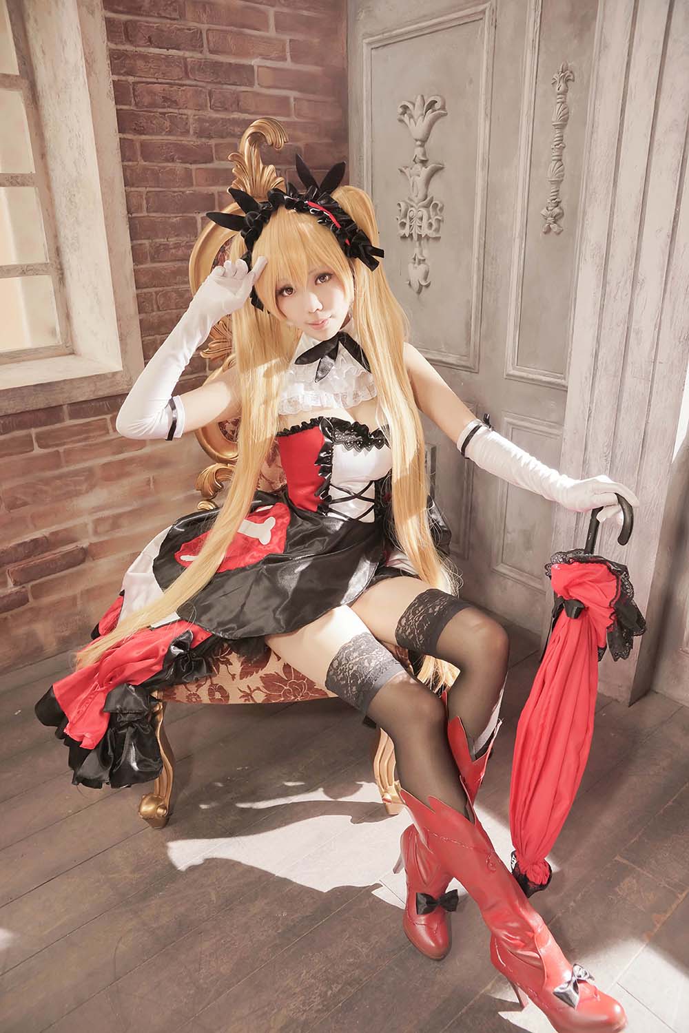 Ely_eee(ElyEE子) – 红黑下午茶 Cosplay-第2张