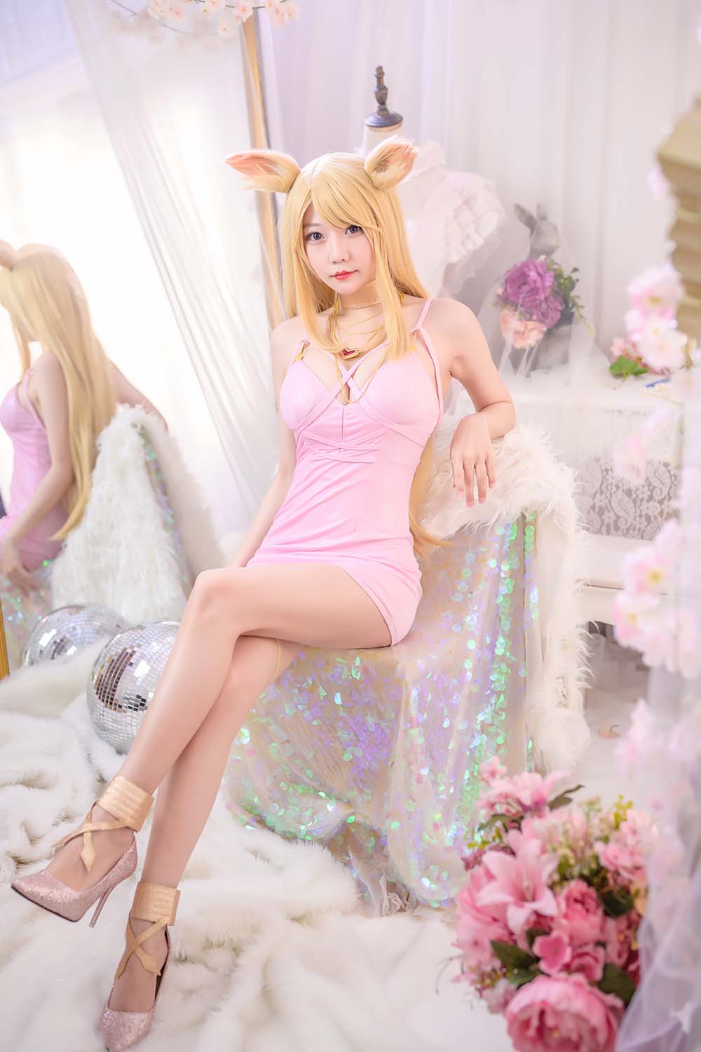 香草喵露露 – 阿狸同人 Cosplay-第1张