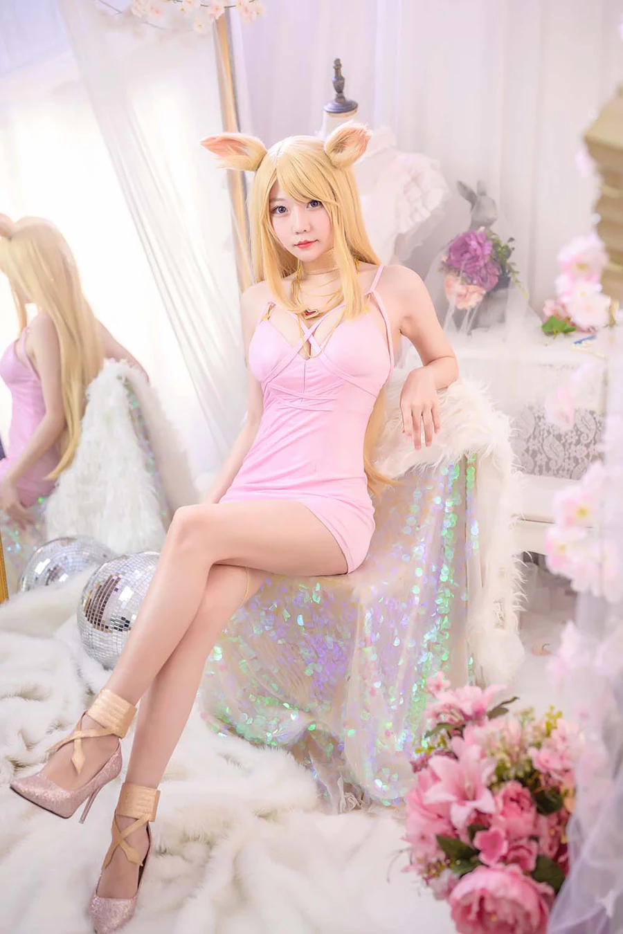 香草喵露露 – 阿狸同人 Cosplay-第1张