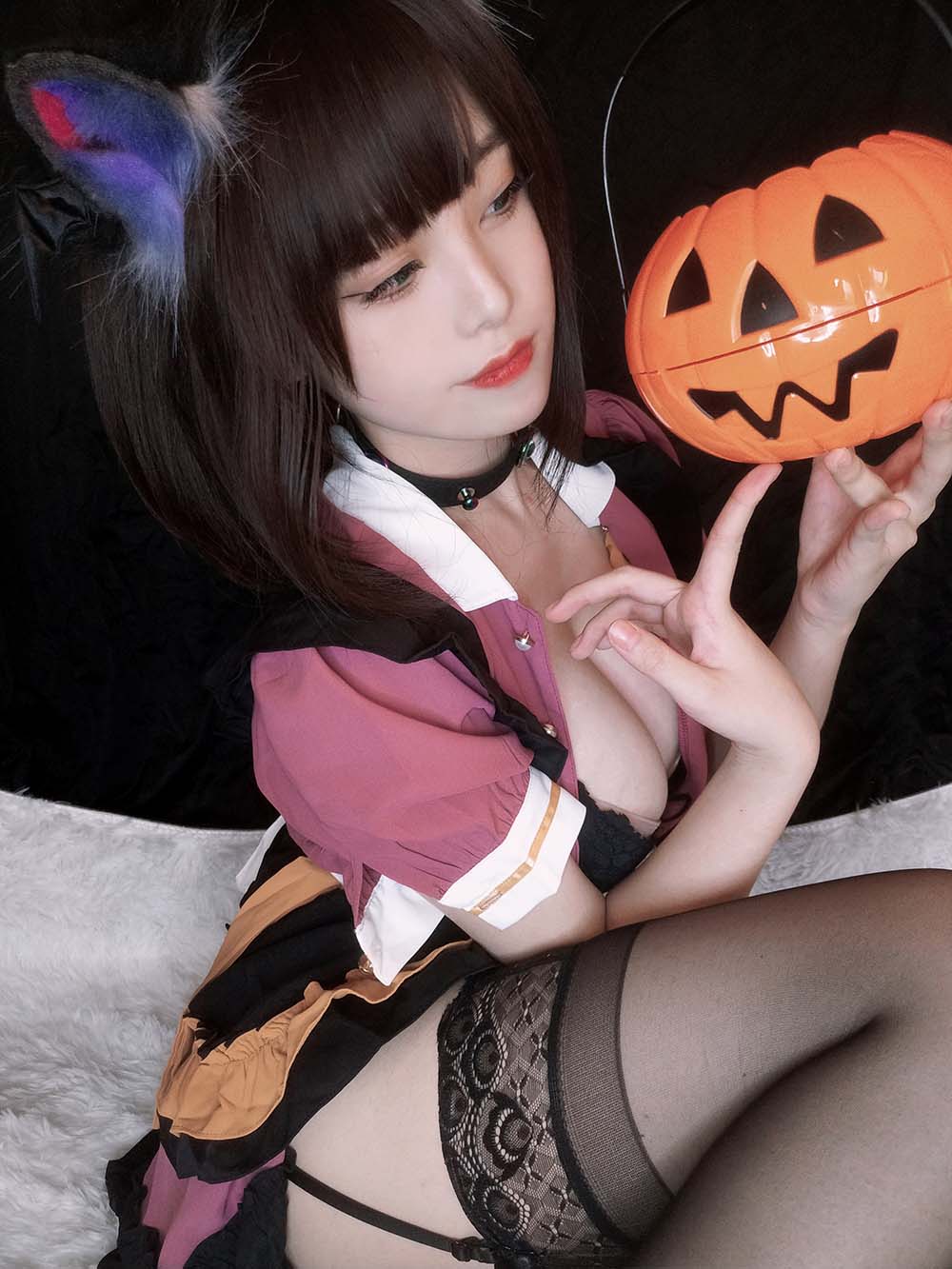 蜜汁猫裘 – 万圣节 Cosplay-第1张
