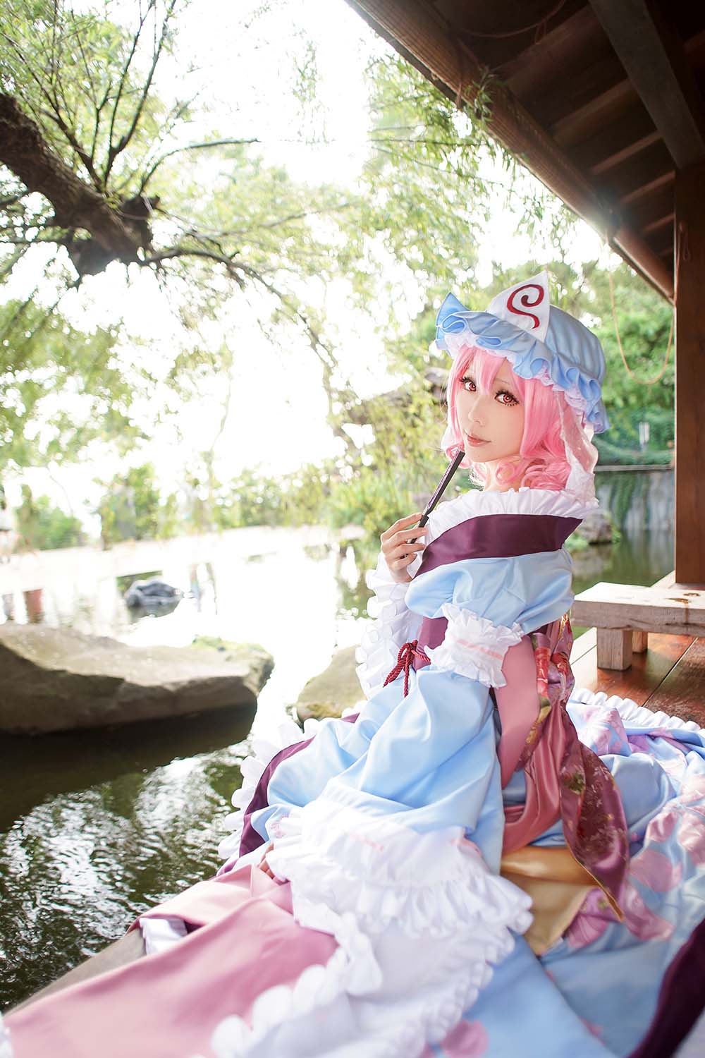 Ely_eee(ElyEE子) – 西行寺幽々子 Cosplay-第1张