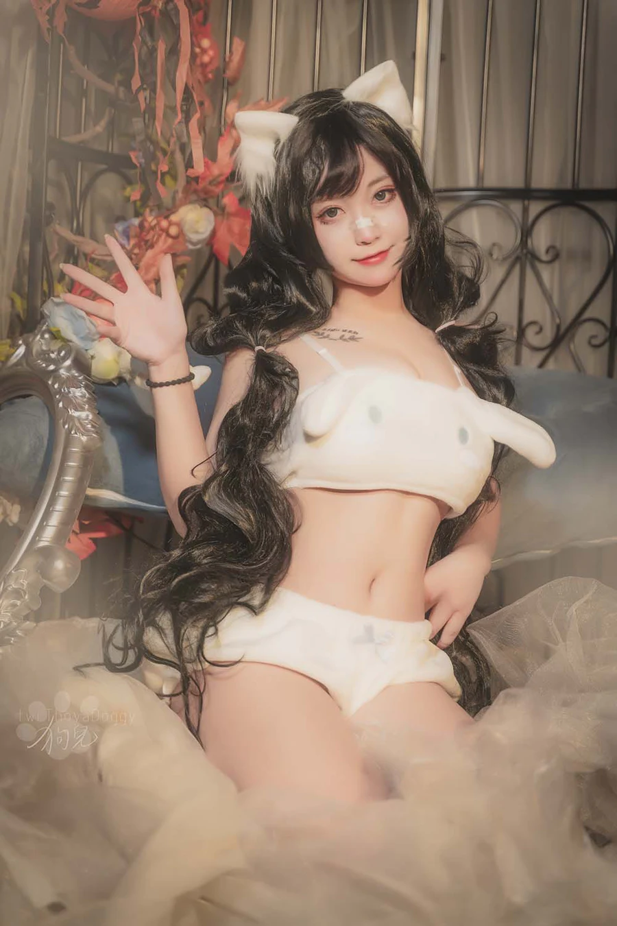 奇行家狗崽(棕桠阿狗崽) – 玉桂狗睡衣 Cosplay-第1张