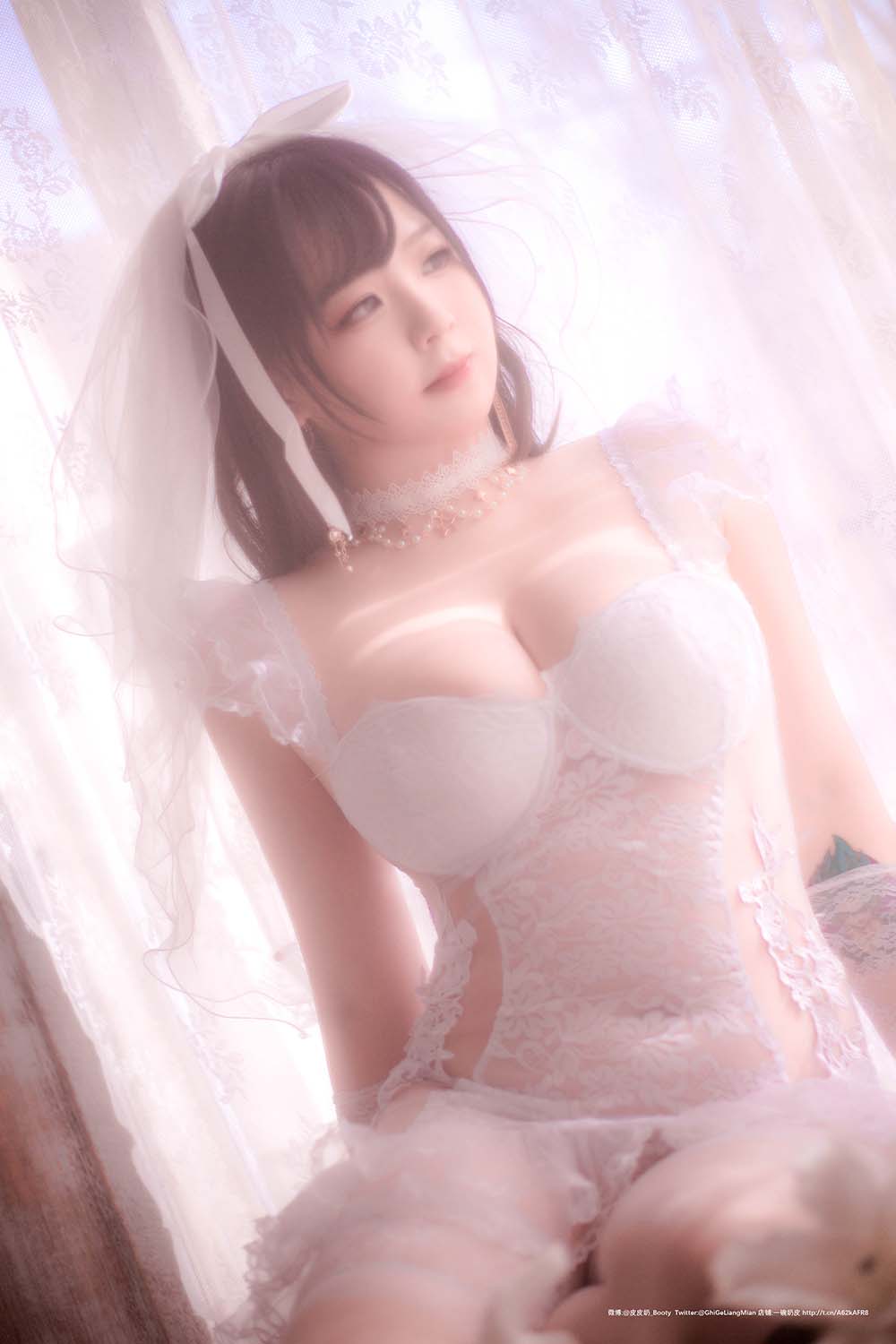 皮皮奶可可爱了啦 – 朦胧婚纱 Cosplay-第1张