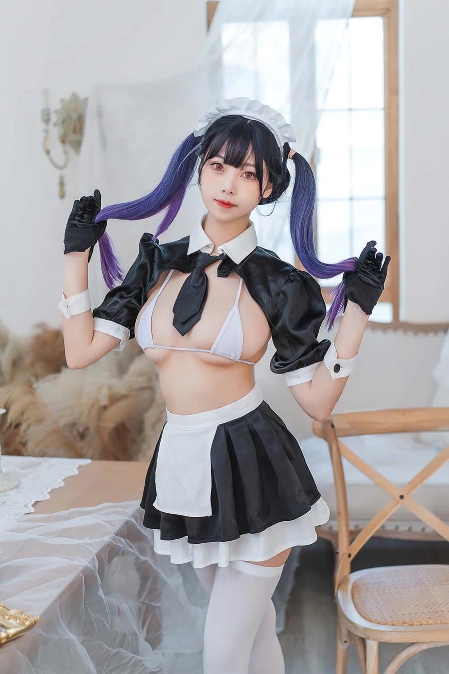 蜜汁猫裘 – 女仆 Cosplay-第1张