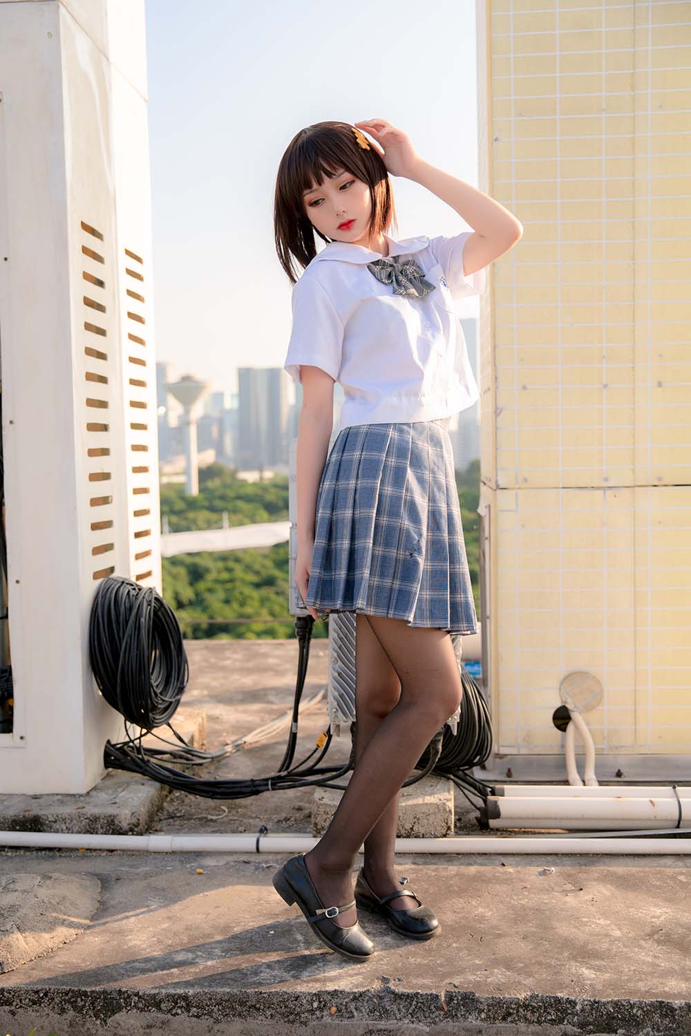 您的蛋蛋 – 天台JK Cosplay-第1张