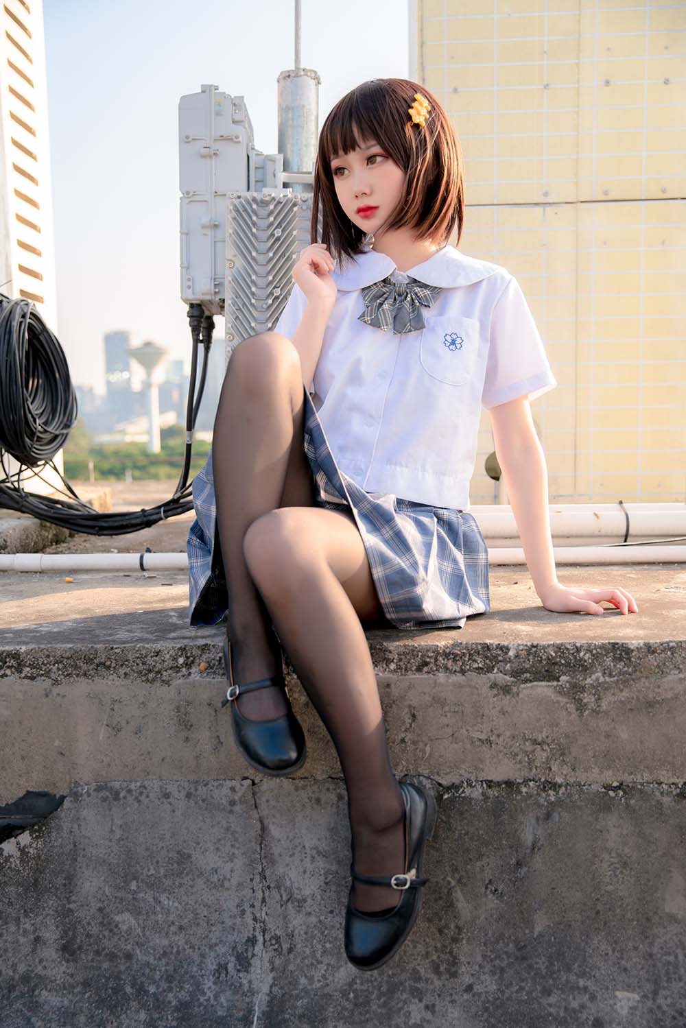 您的蛋蛋 – 天台JK Cosplay-第2张