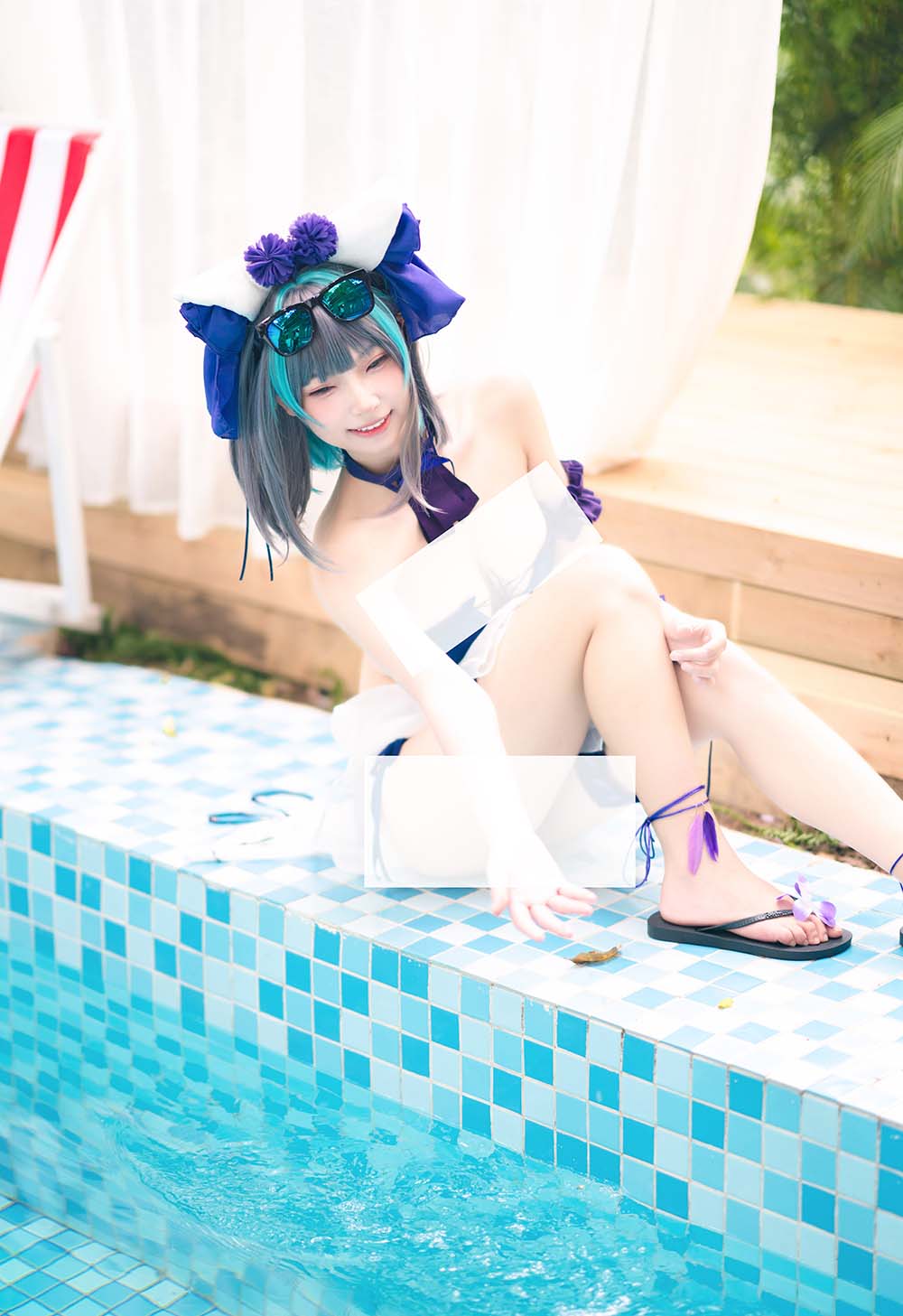 橙喵 – 柴郡COS 着水 Cosplay-第2张