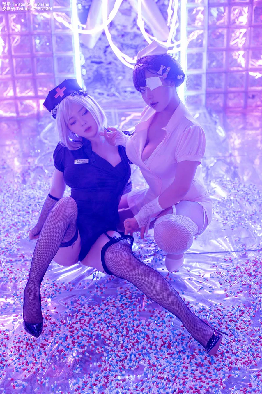 皮皮奶可可爱了啦 – 万圣节邪恶护士 Cosplay-第2张