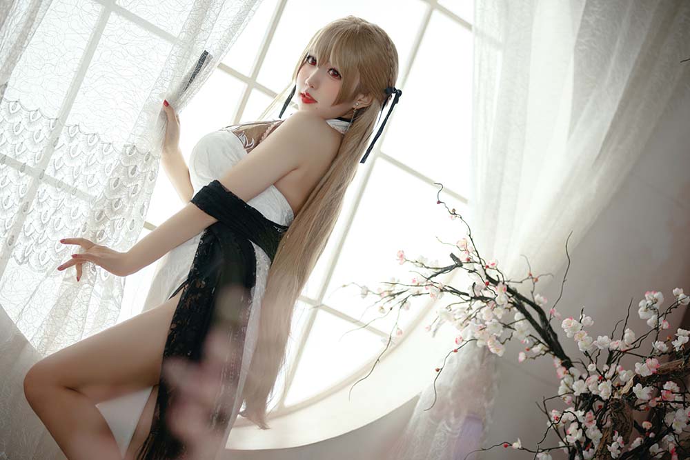 貓田聖奈奈(桃之啾啾) – 白玉佳人 Cosplay-第2张