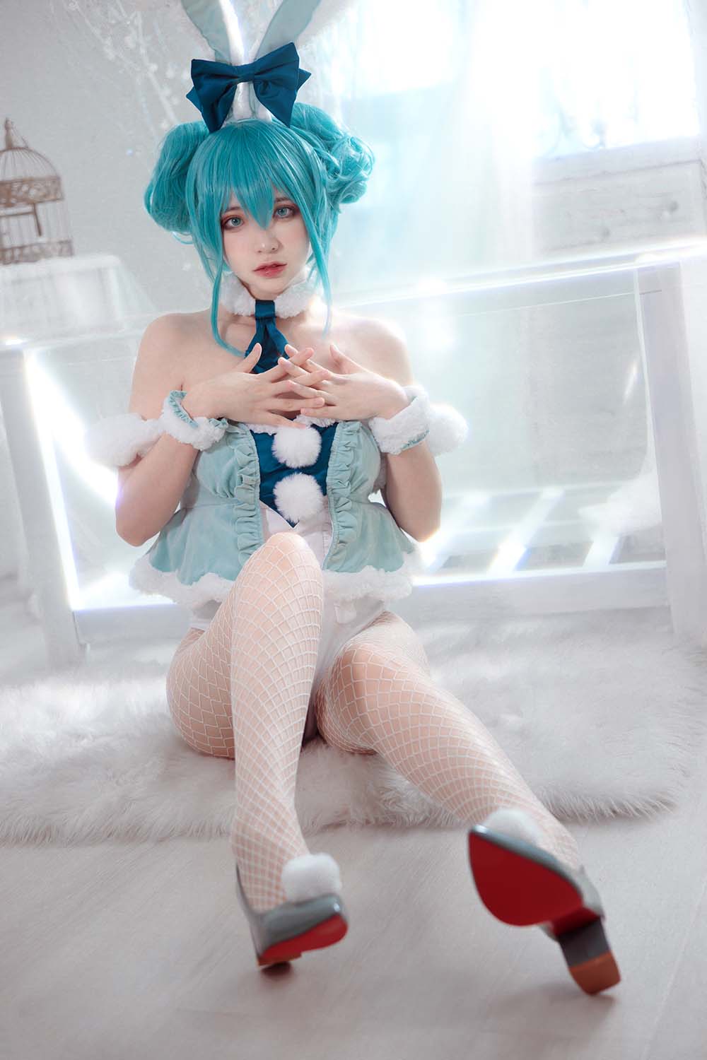 疯猫ss – miku初音兔女郎 Cosplay-第1张