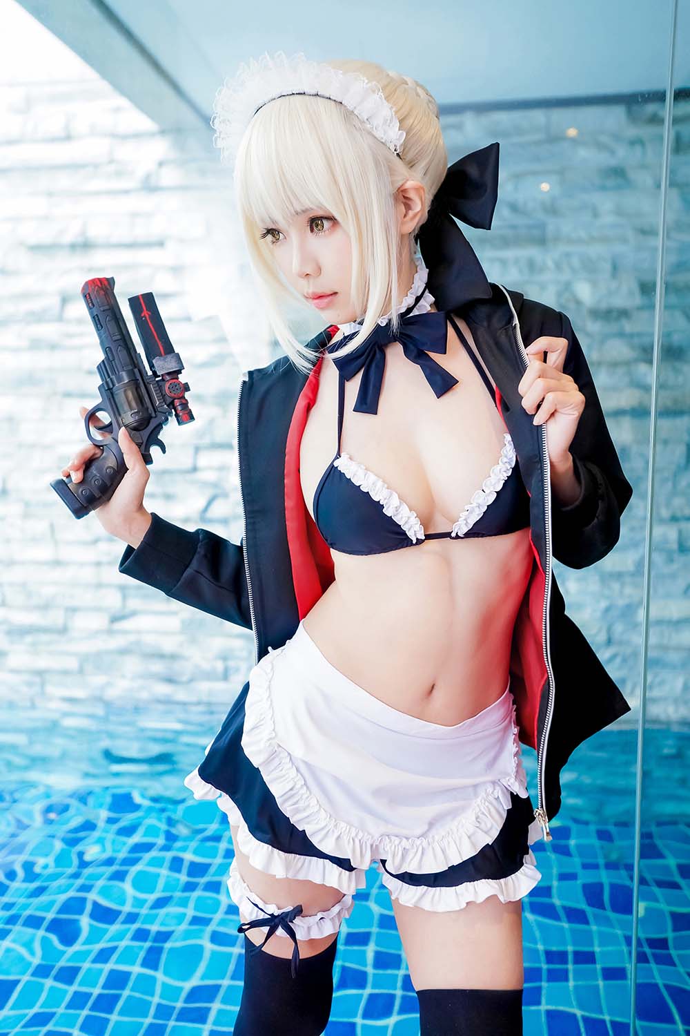 Ely_eee(ElyEE子) – 贞德女仆 Cosplay-第2张