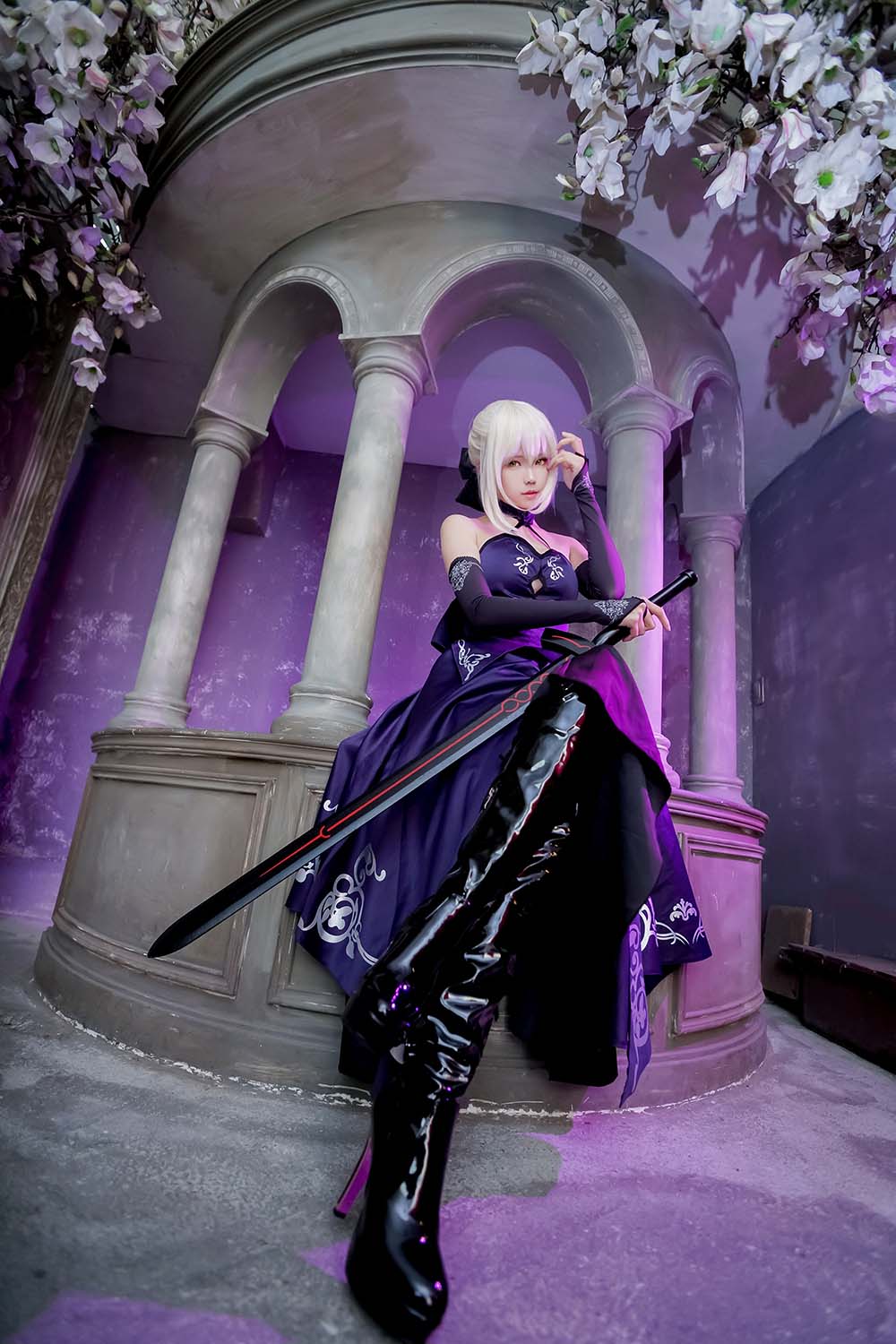 Ely_eee(ElyEE子) – 黑贞 Cosplay-第1张