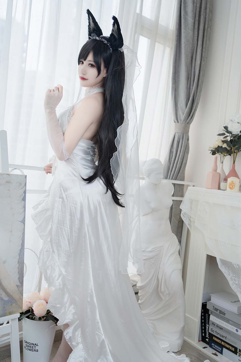 小仓千代w – 爱宕婚纱 Cosplay-第2张