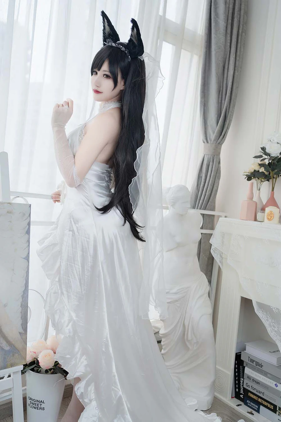 小仓千代w – 爱宕婚纱 Cosplay-第2张