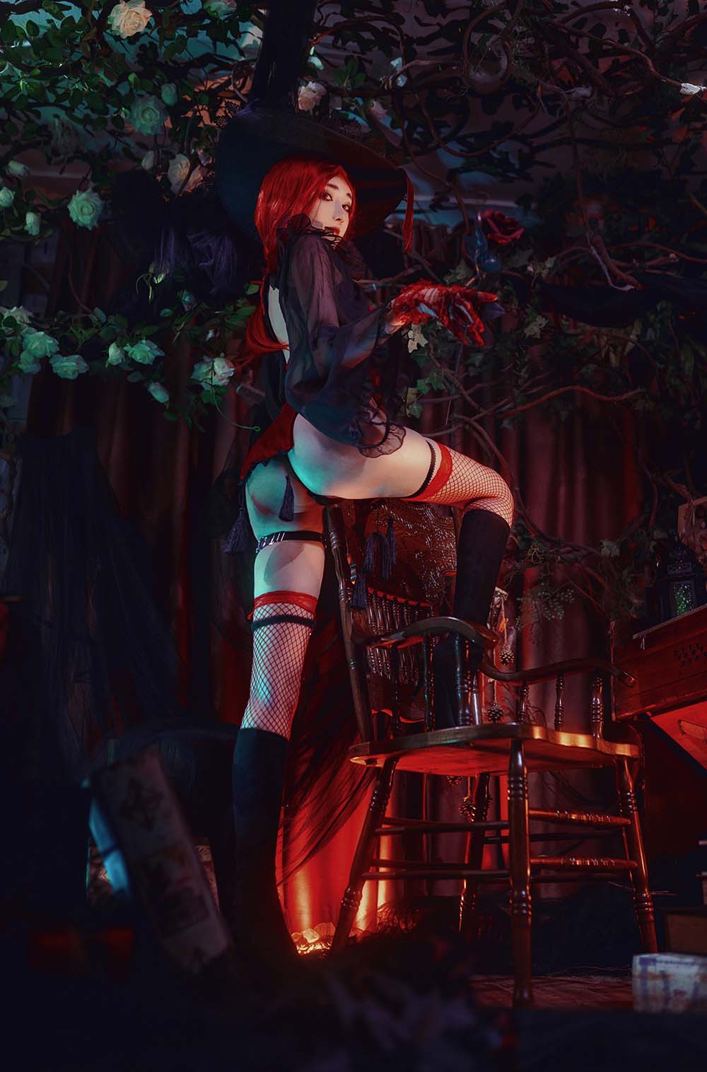 南桃Momoko – 红女巫 Cosplay-第2张