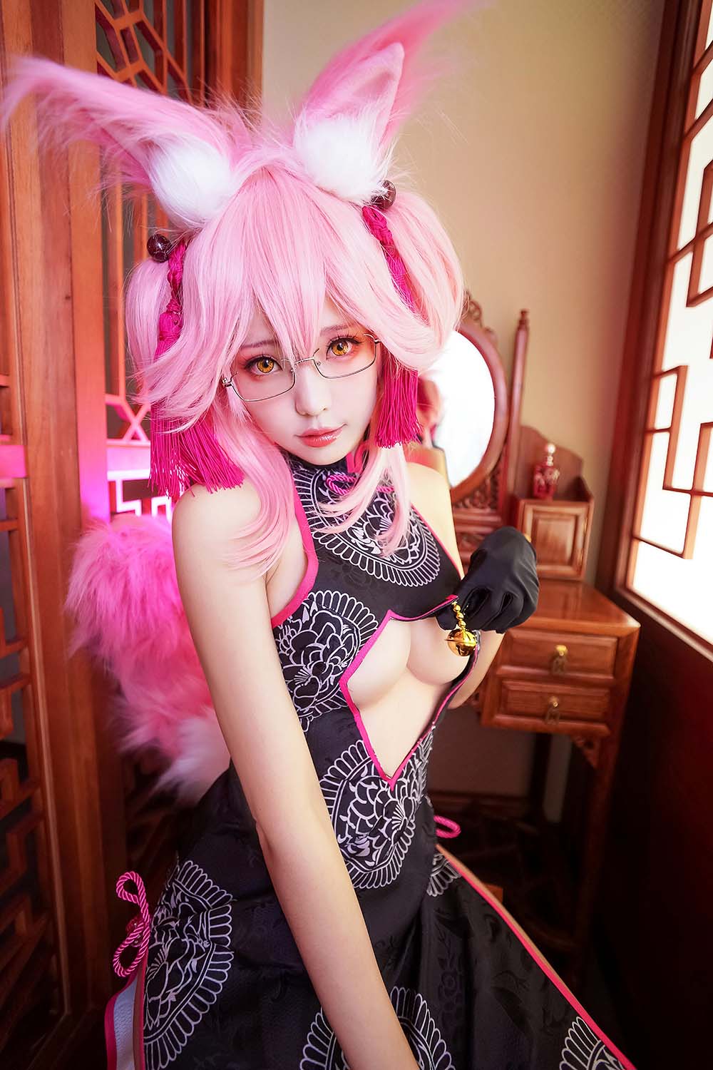 Ely_eee(ElyEE子) – 玉藻前旗袍 Cosplay-第1张