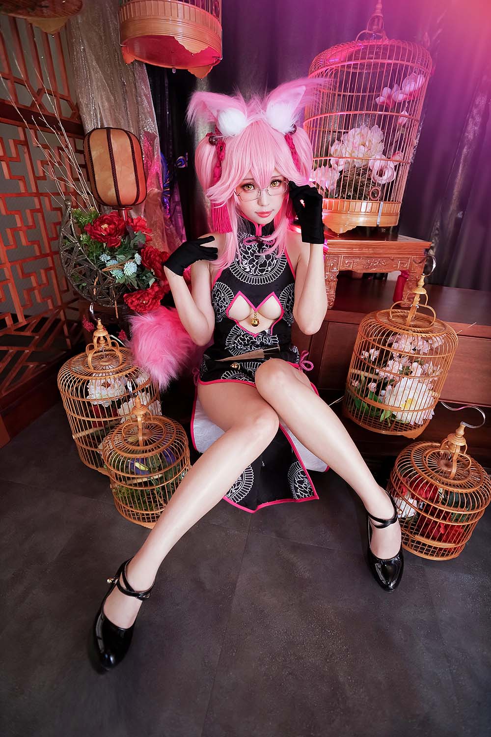 Ely_eee(ElyEE子) – 玉藻前旗袍 Cosplay-第2张