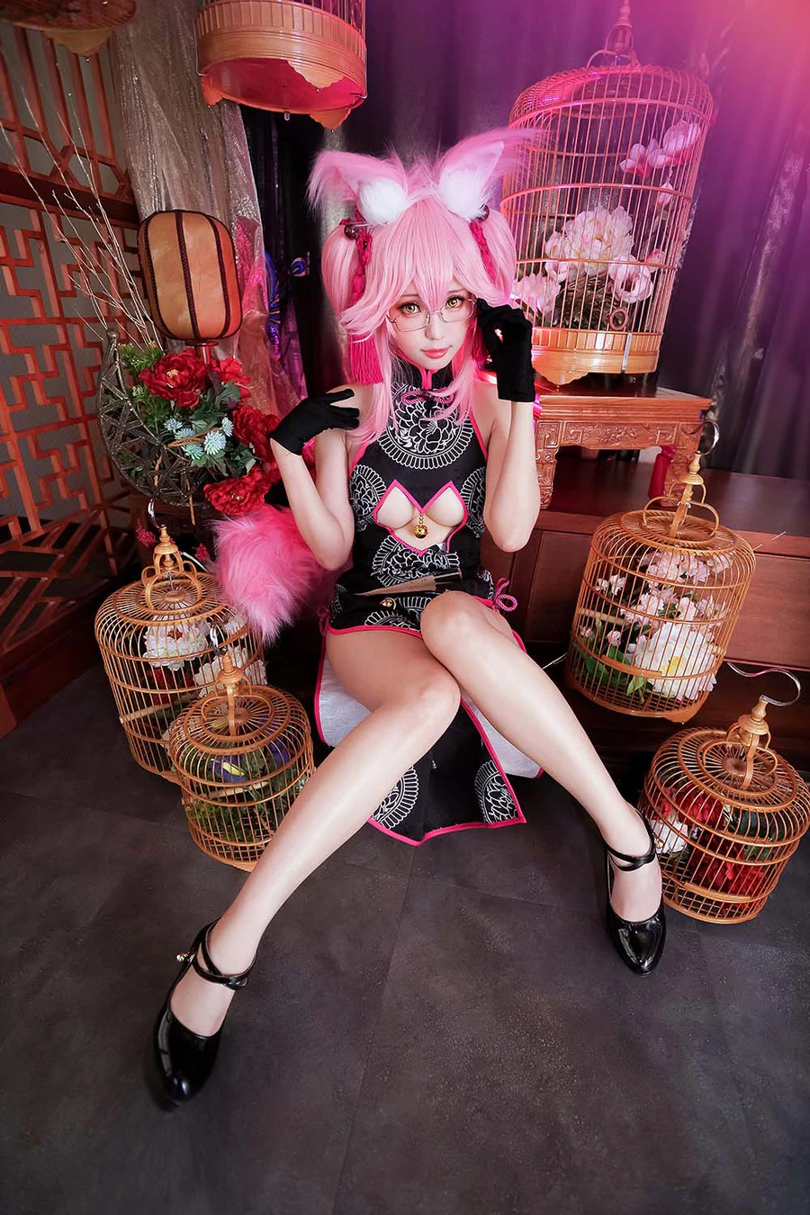 Ely_eee(ElyEE子) – 玉藻前旗袍 Cosplay-第2张