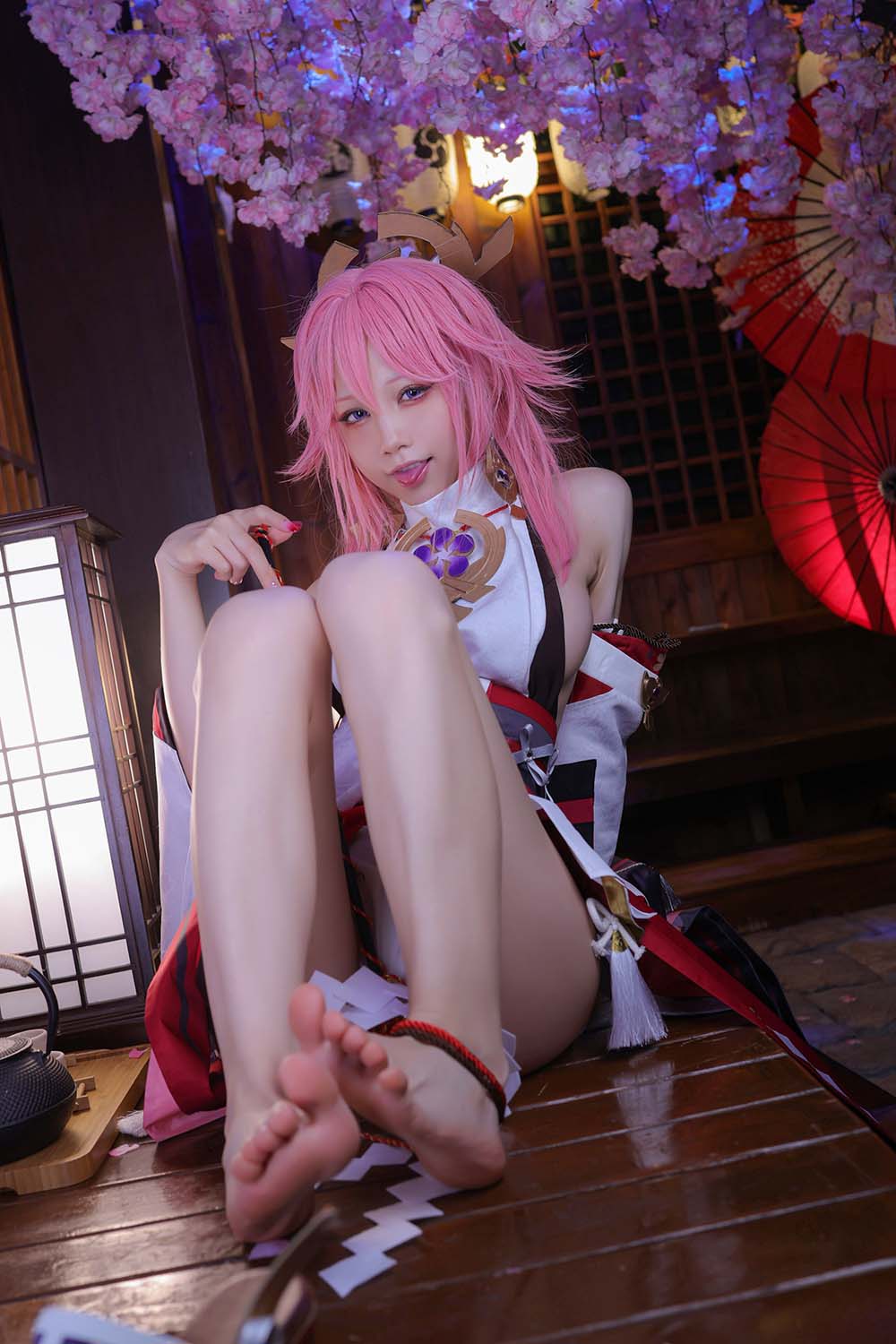 水淼aqua – 八重神子 Cosplay-第1张