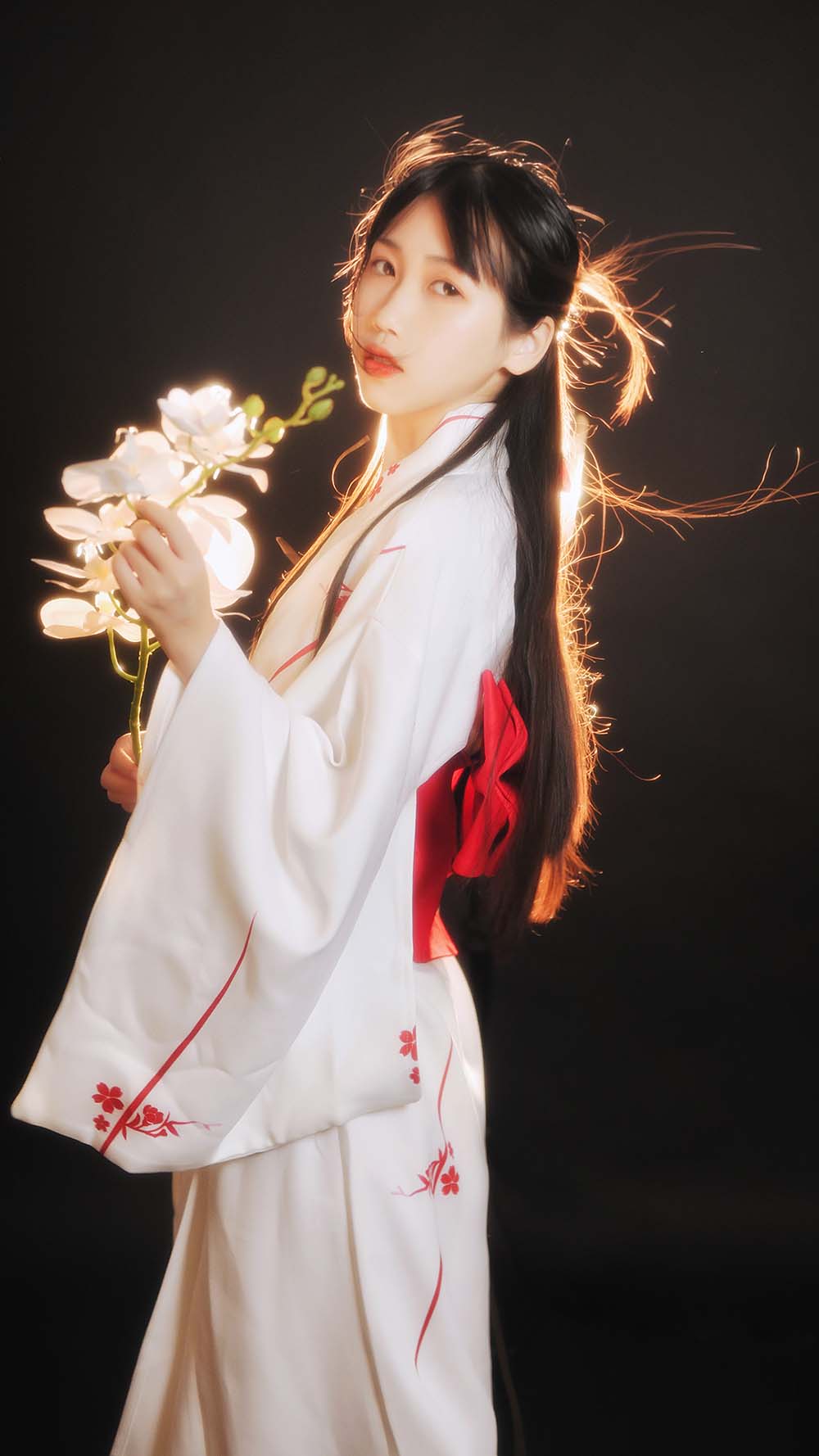 不呆猫 – 和服 Cosplay-第1张