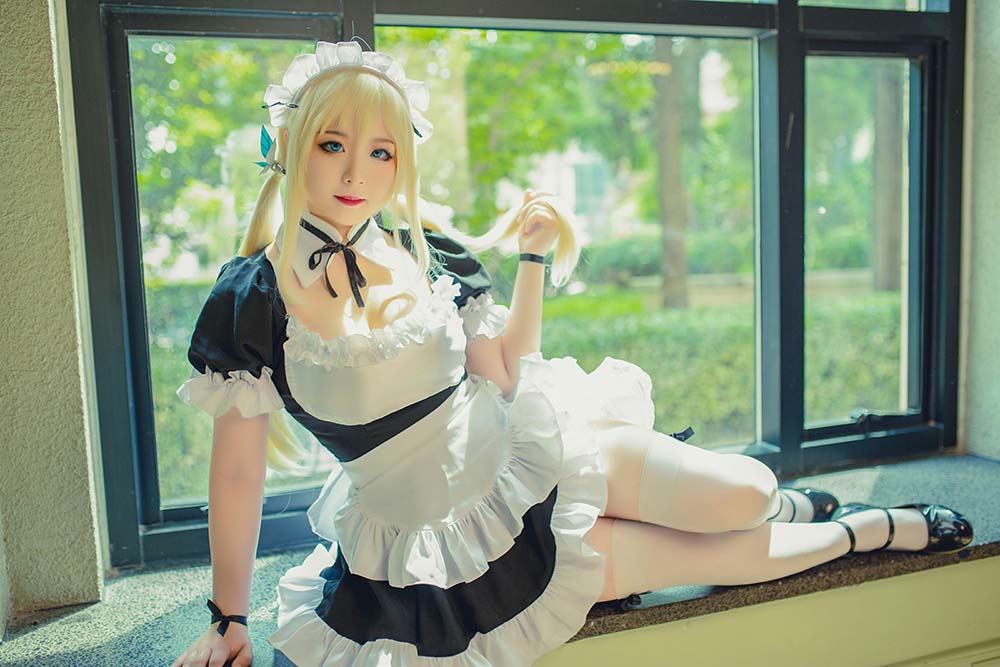 皮皮奶可可爱了啦 – 柏崎星奈女仆 Cosplay-第1张