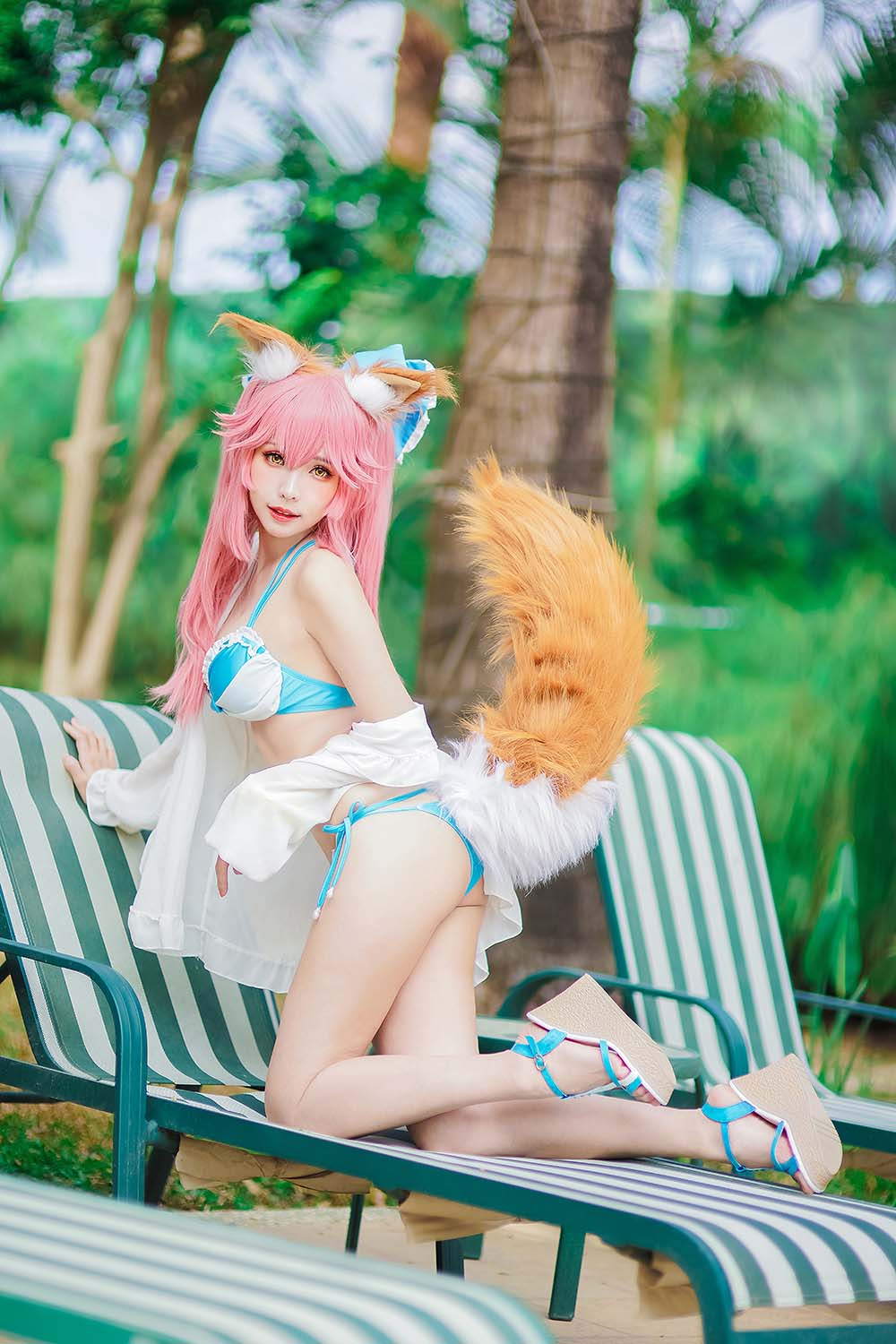 Ely_eee(ElyEE子) – 玉藻前泳池 Cosplay-第1张