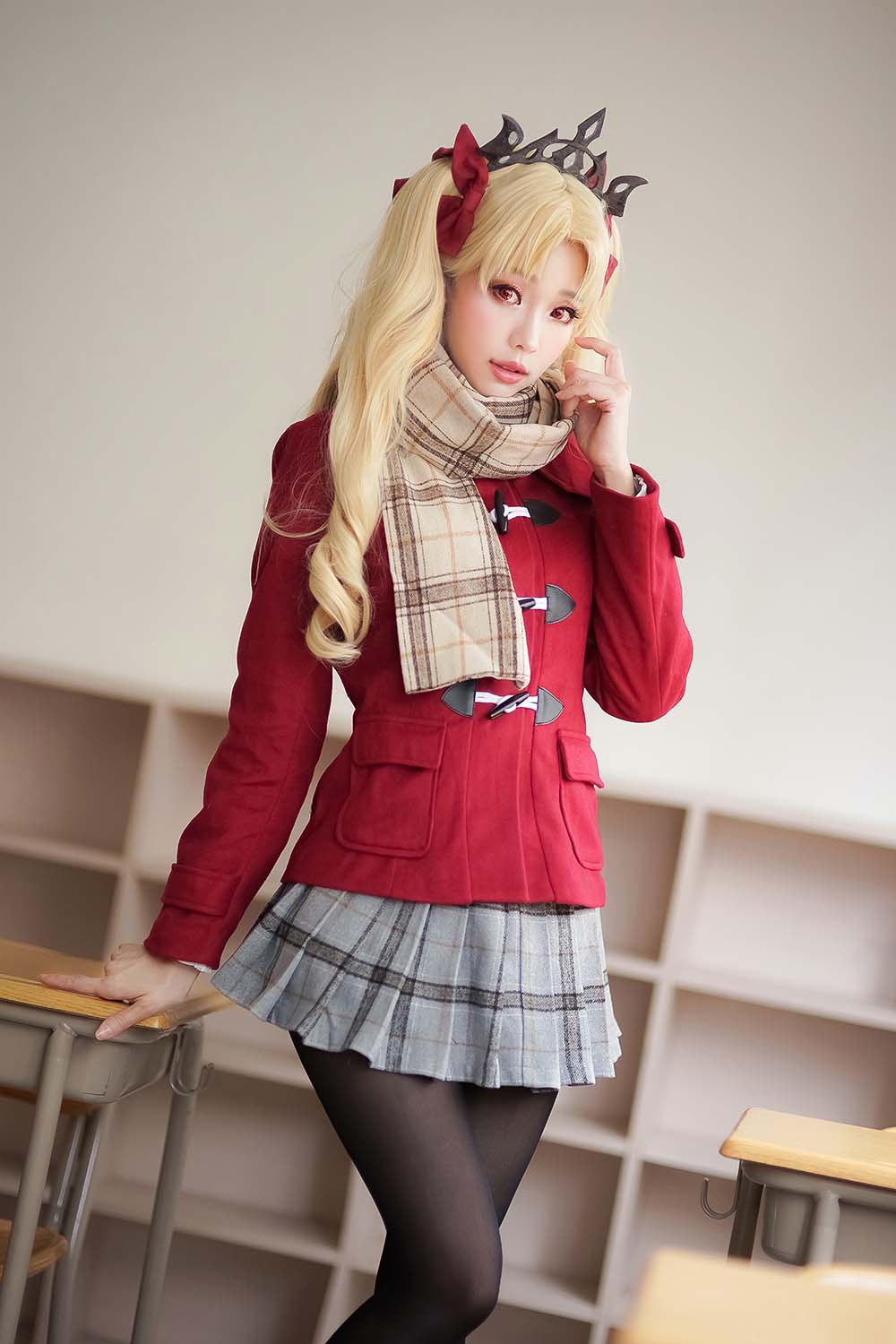 Ely_eee(ElyEE子) – 远坂凛 jk Cosplay-第1张