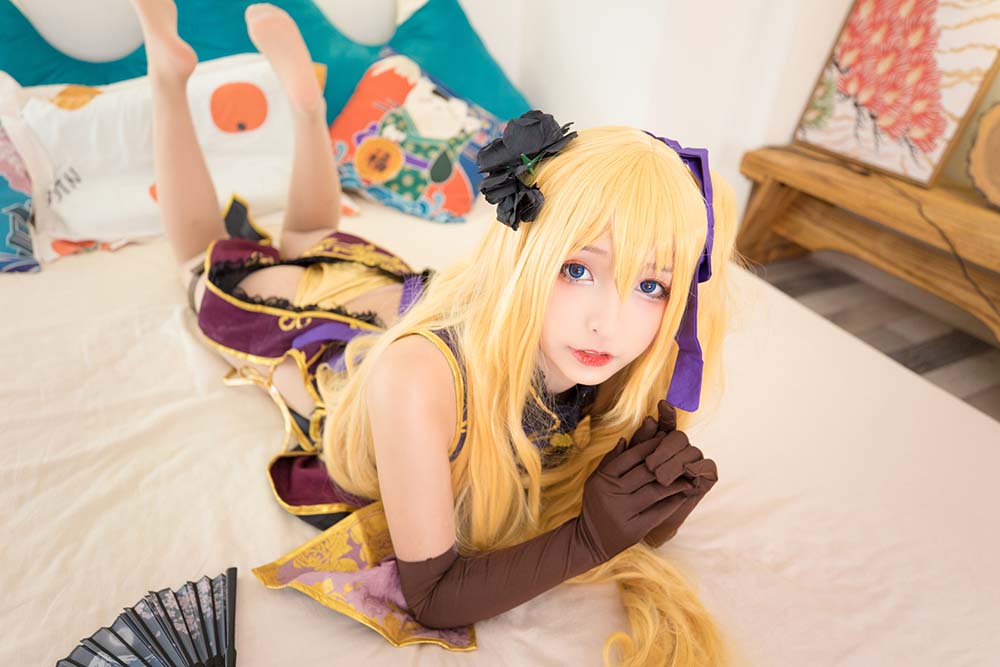 神楽板真冬 – 艳娘幻梦谭2 金莲 Cosplay-第2张