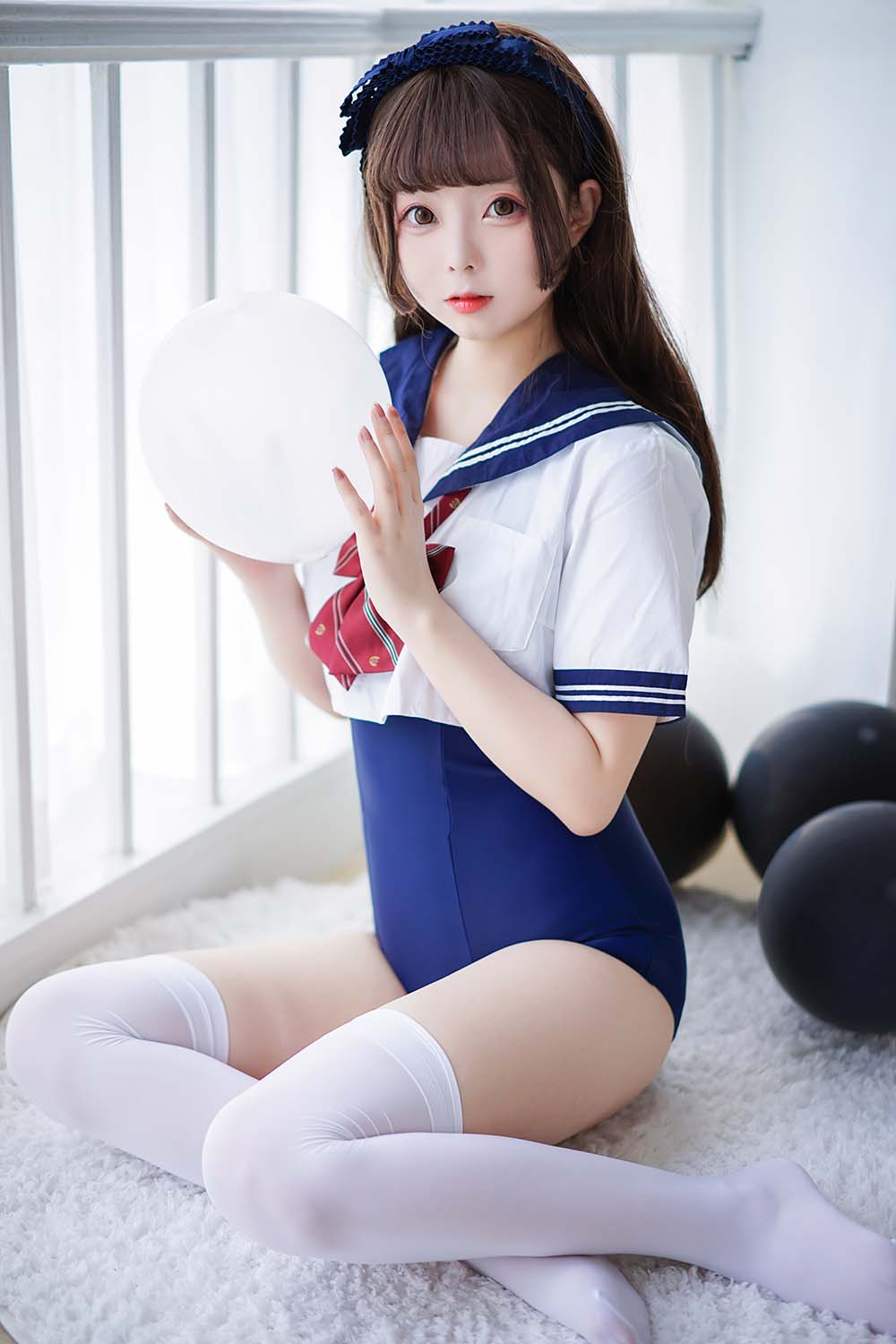 日奈娇 – 制服死库水 Cosplay-第1张