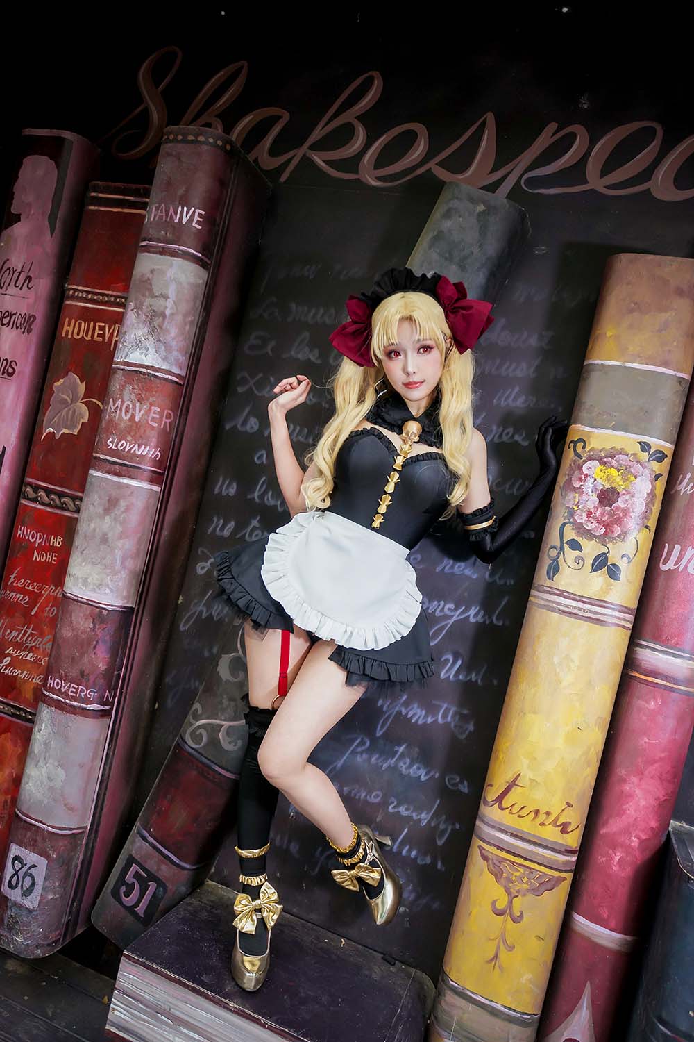 Ely_eee(ElyEE子) – 远坂凛 女仆 Cosplay-第2张