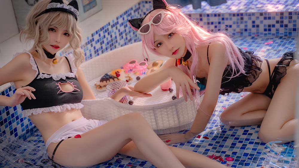 可可老师 – 夏日双子 Cosplay-第1张
