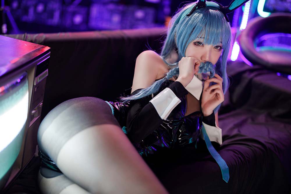 周叽是可爱兔兔 – 树城兔女郎 Cosplay-第2张