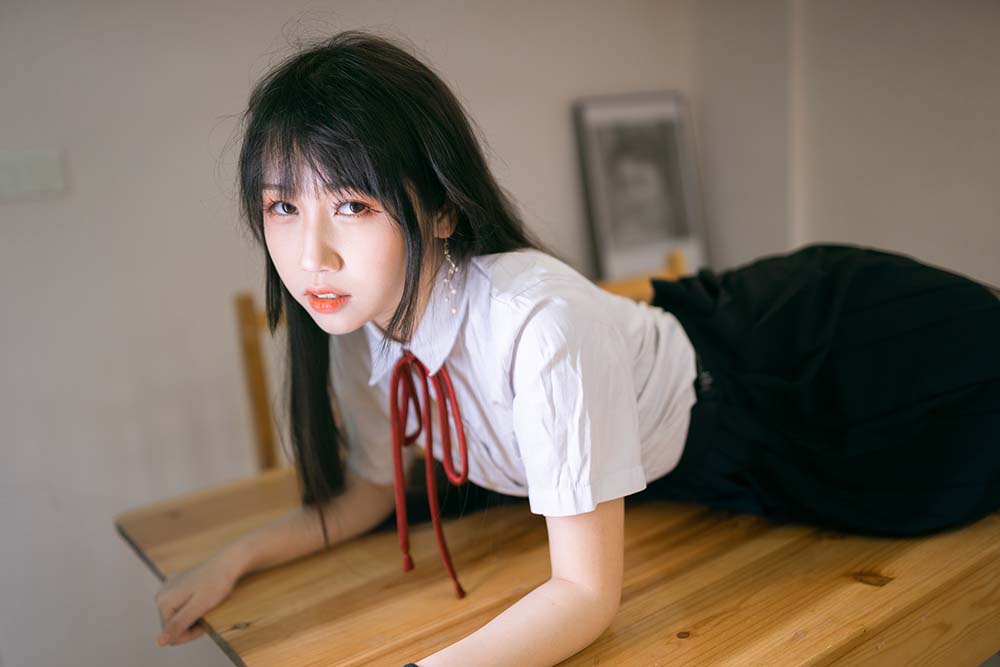 不呆猫 – 校服JK Cosplay-第1张