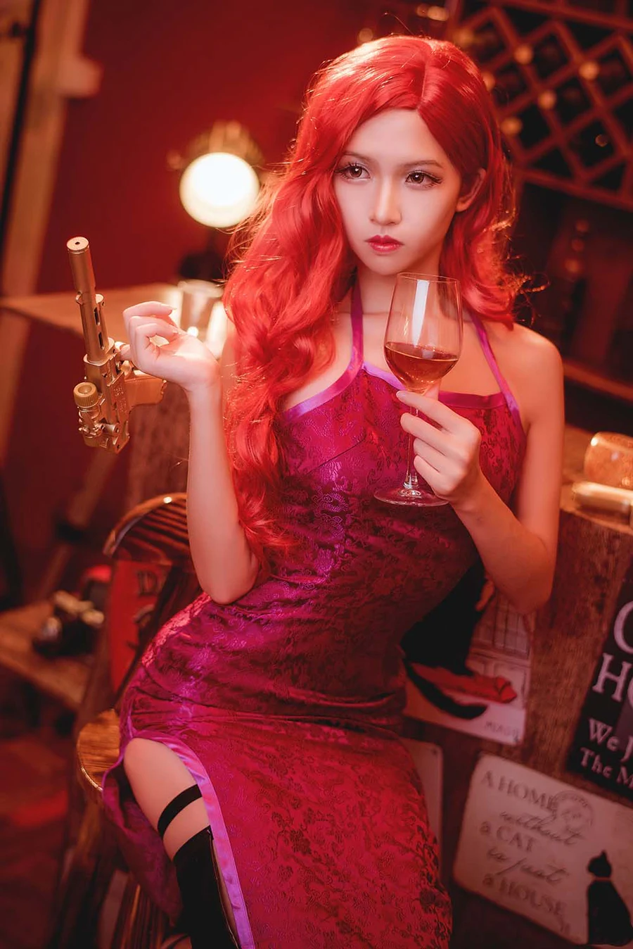 鳗鱼霏儿 – 厄运小姐 Cosplay-第2张