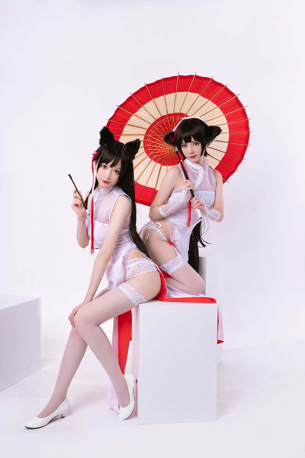 南宫 – 高雄爱宕旗袍 南宫牙妹双人 Cosplay-第1张
