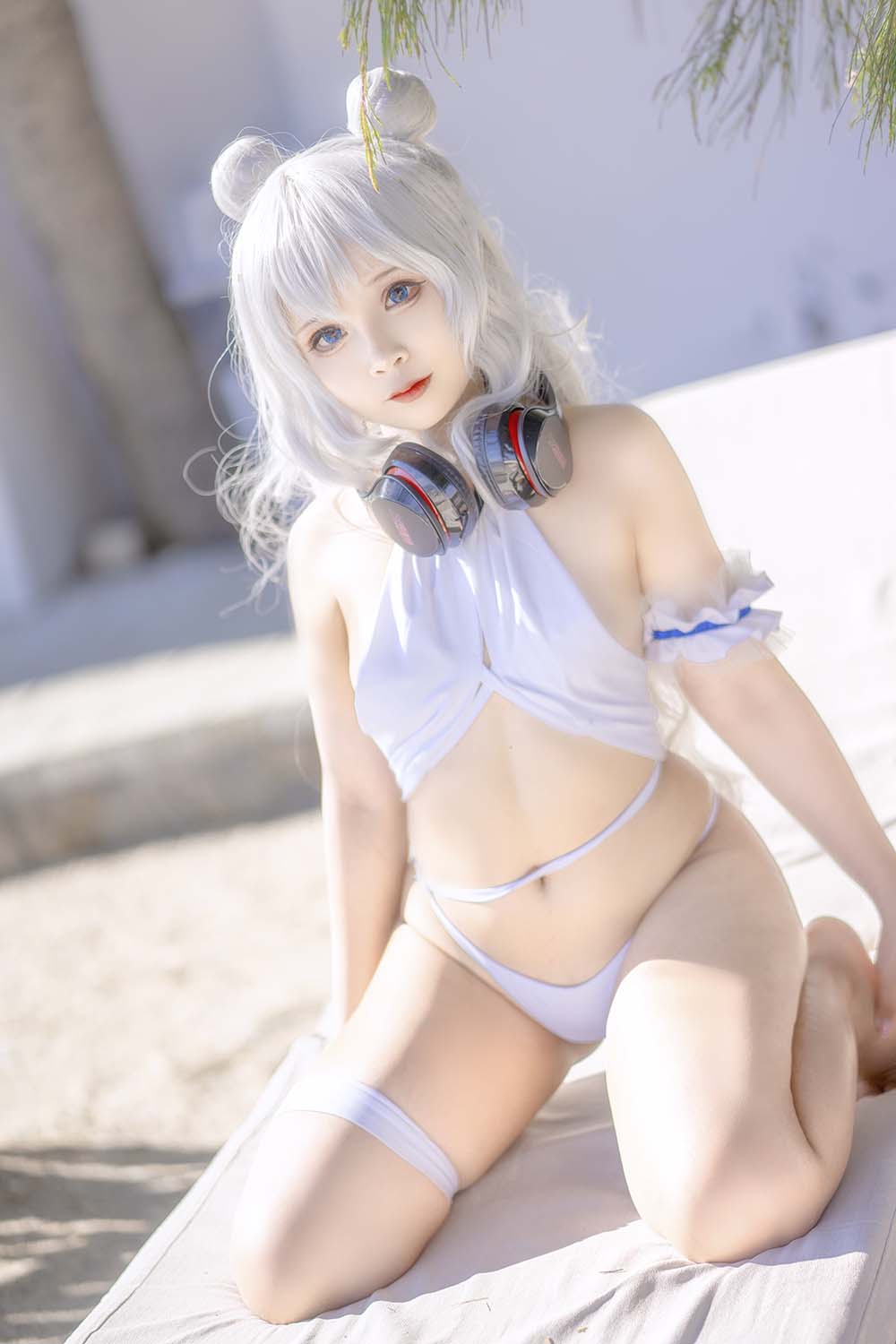 Sayo Momo – Azur Lane Le Malin bikini Cosplay-第1张