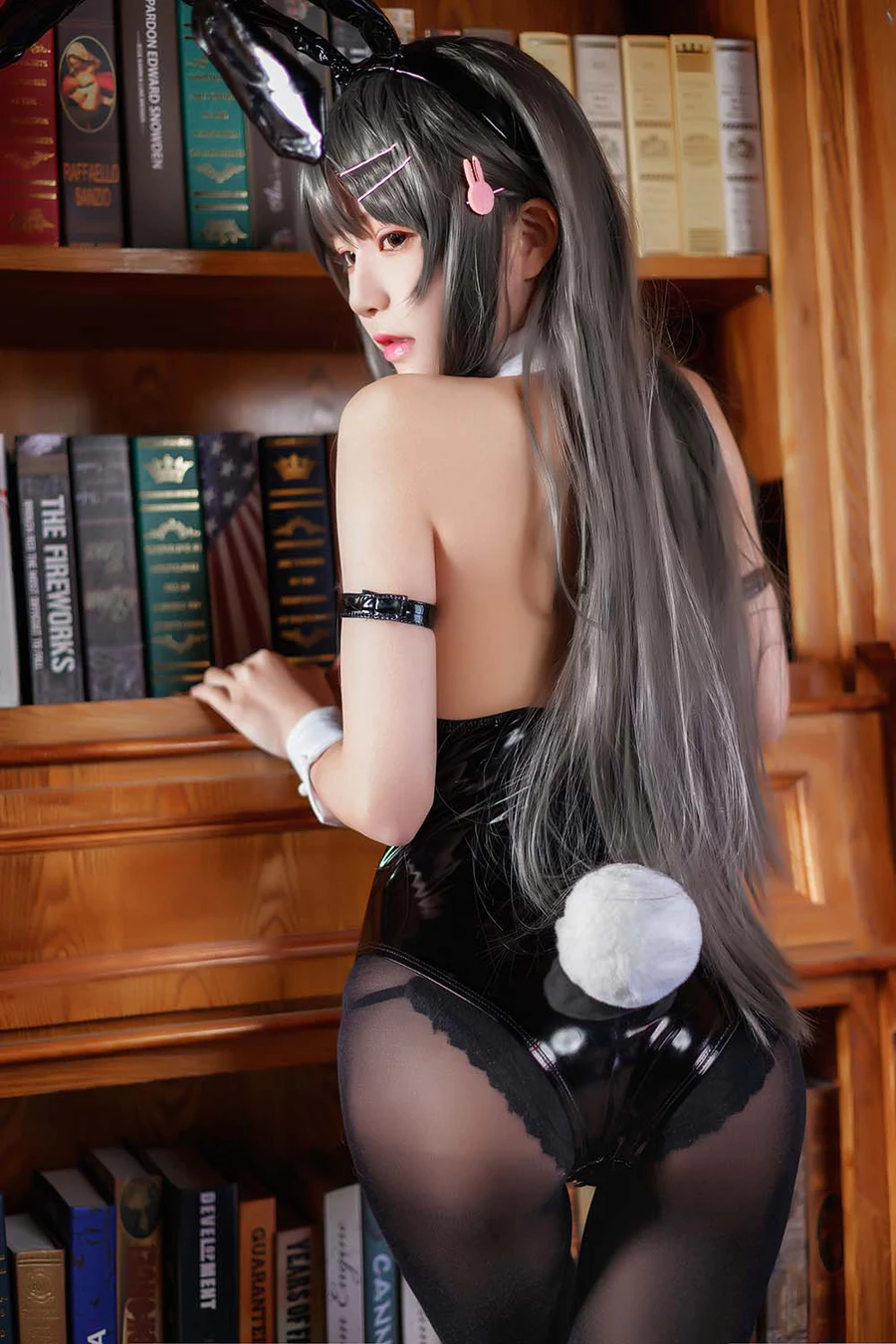 桜桃喵 – 樱岛麻衣兔女郎 Cosplay-第2张
