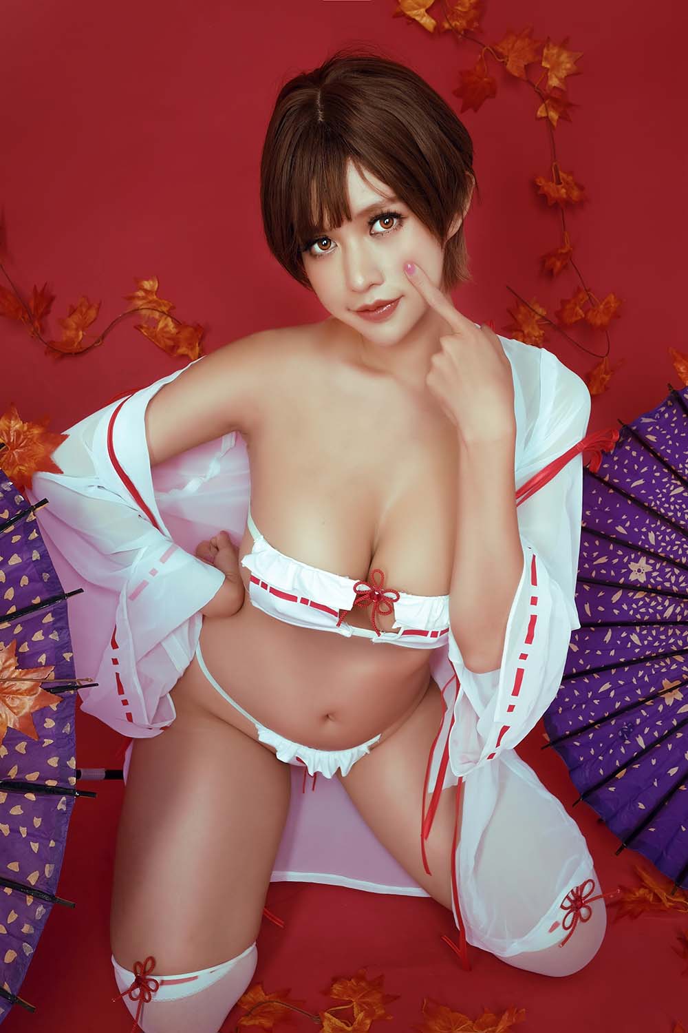 PingPing – Nagisa Swimsuit Cosplay-第1张