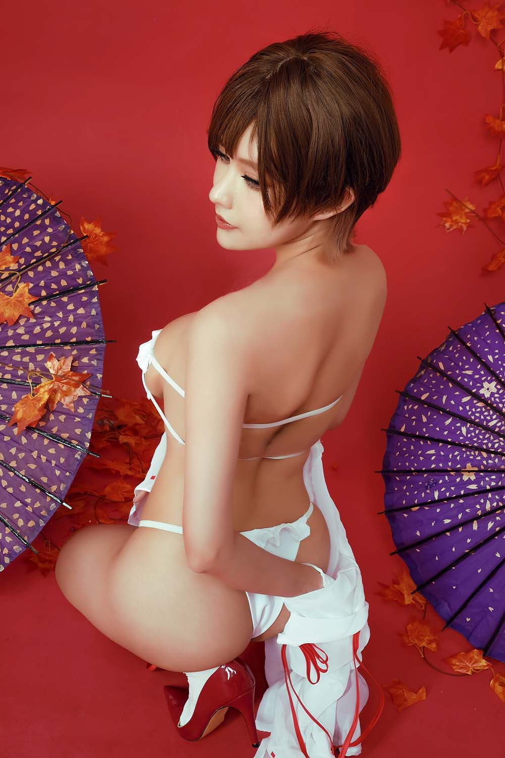 PingPing – Nagisa Swimsuit Cosplay-第2张
