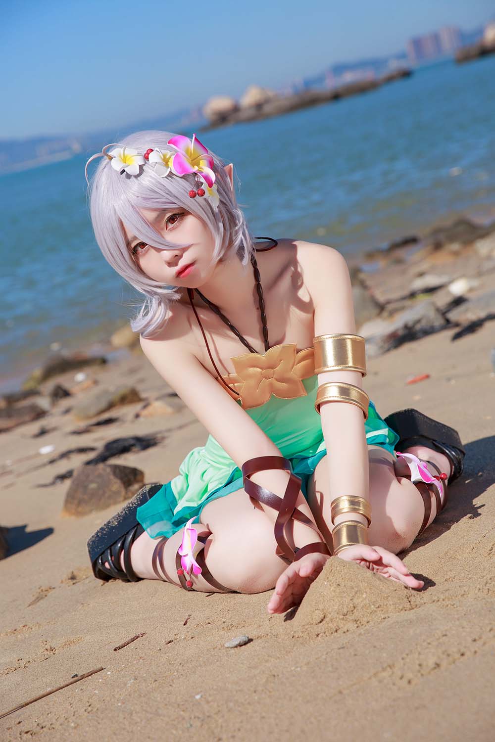 G44不会受伤 – 可可萝 泳衣 Cosplay-第1张
