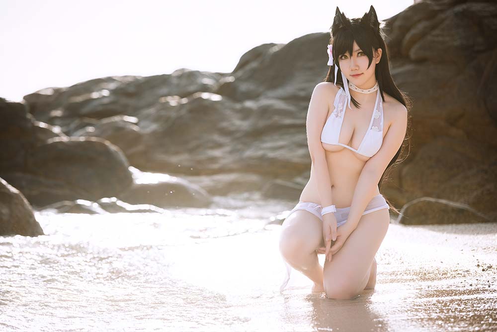 是本末末 – 爱宕泳装 Cosplay-第1张