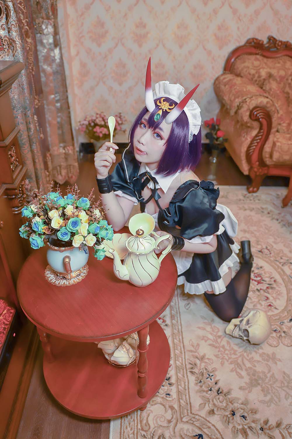 贞子蜜桃 – 酒吞童子 女仆 Cosplay-第1张