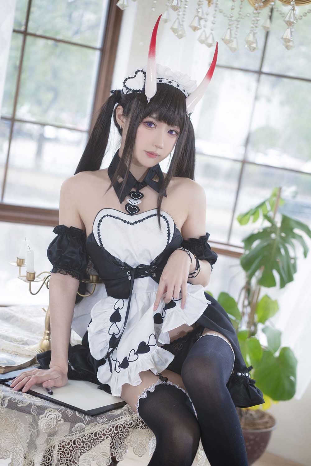 阿包也是兔娘 – 能代女仆 Cosplay-第1张