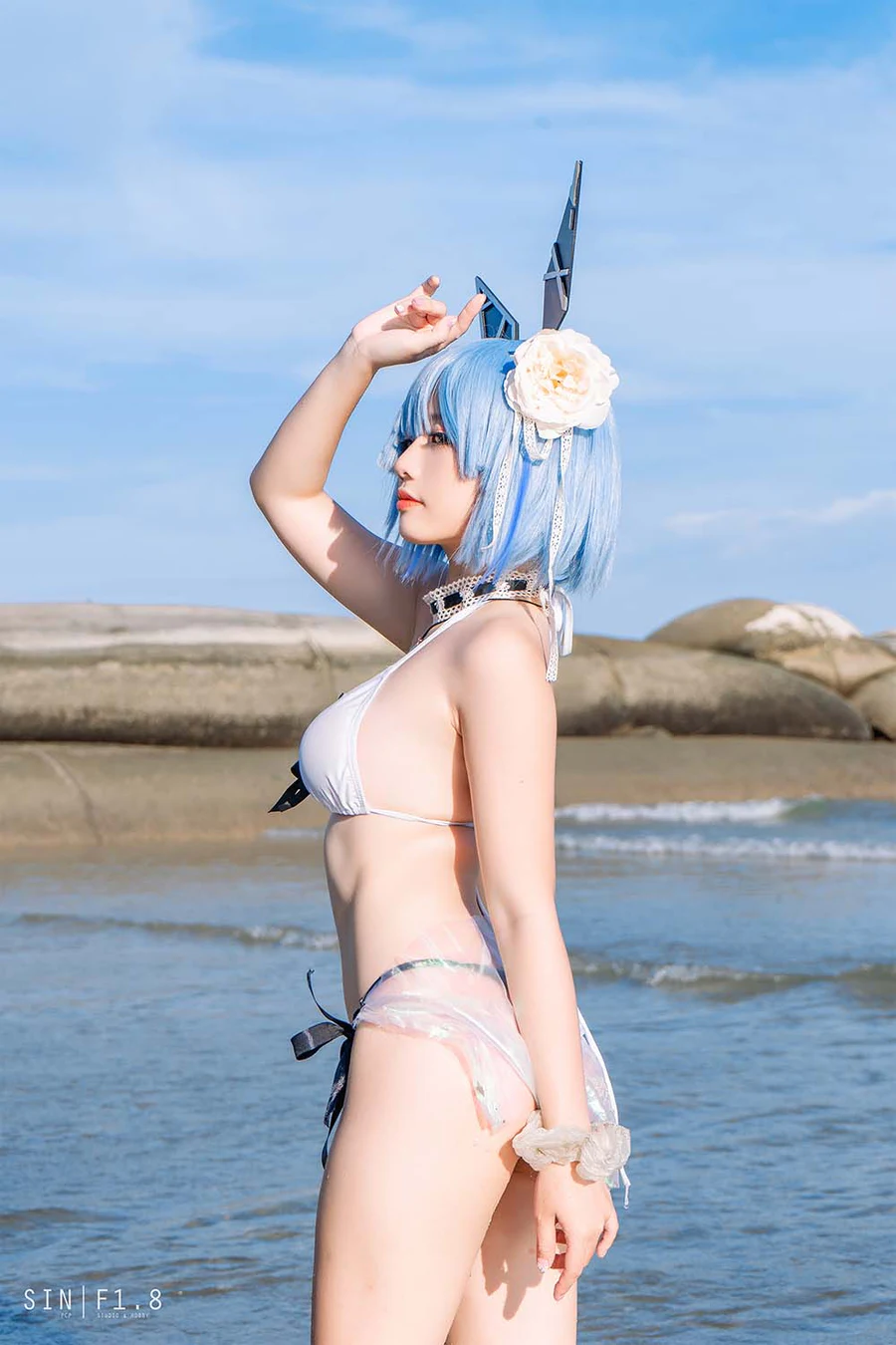 Messie Huang写真 – Gascogne swimsuit Cosplay-第2张