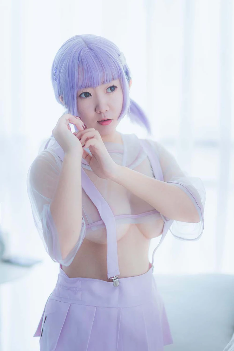 甜糖大魔王g – 粉色兔兔 Cosplay-第1张