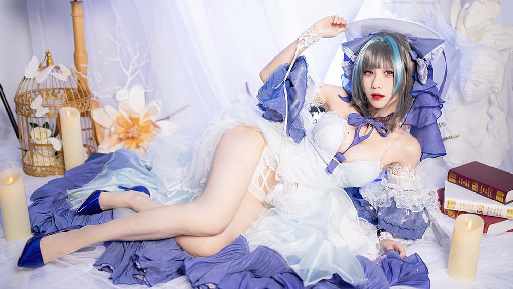 骨牙路子野 – 舰长 柴郡 Cosplay-第1张