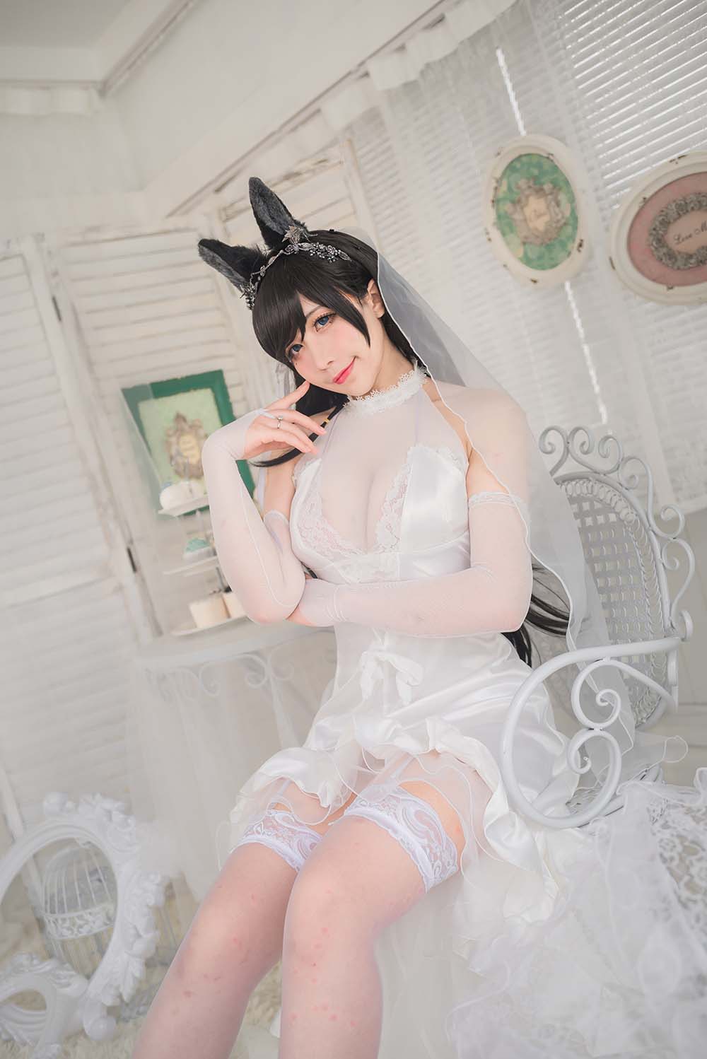 九曲Jean – 爱宕婚纱 Cosplay-第1张